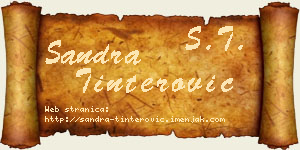 Sandra Tinterović vizit kartica